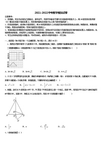 2021-2022学年广东省广州市广大附中中考数学押题试卷含解析