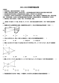 2021-2022学年广东省潮州市市级名校中考联考数学试题含解析