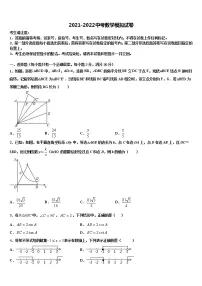 2021-2022学年安徽省肥东县重点中学中考数学最后冲刺模拟试卷含解析