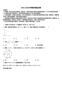 2021-2022学年安徽省合肥市市级名校中考五模数学试题含解析