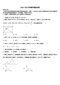 2021-2022学年安徽省蚌埠新城实验校中考数学押题试卷含解析