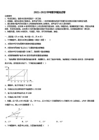 2021-2022学年北京市一零一中学中考数学押题试卷含解析