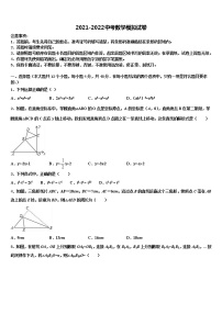 2021-2022学年安徽省宿州重点中学中考考前最后一卷数学试卷含解析