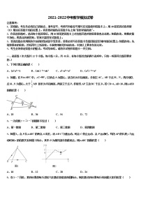 2021-2022学年北京市延庆区第二区中考数学对点突破模拟试卷含解析