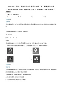 广东省深圳市龙华区2020-2021学年七年级下学期期末数学试题（试卷）