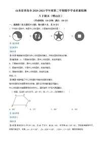 山东省青岛市崂山区2020-2021学年八年级下学期期末数学试题（试卷+解析）