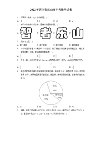 2022年四川省乐山市中考数学试卷(含答案解析）