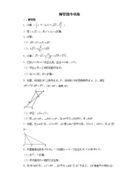 2021—2022学年人教版数学八年级下册期末解答题专项练(含答案)