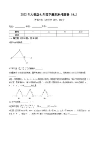 2022年人教版七年级数学下册期末押题卷（七）（原卷+解析）