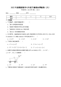 2022年浙教版数学七年级下册期末押题卷（六）