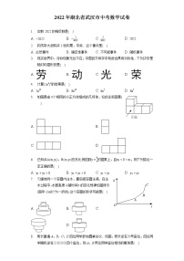 2022年湖北省武汉市中考数学试卷（含答案解析）