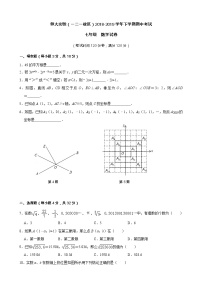 昆明师大实验2018-2019学年七年级下学期期中数学试卷