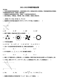 2021-2022学年广西壮族自治区玉林市北流市重点达标名校中考联考数学试题含解析