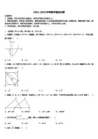 2021-2022学年广西防城港市港口区达标名校中考数学模拟预测题含解析