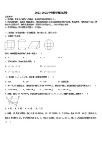 2021-2022学年黑河市重点中学中考押题数学预测卷含解析