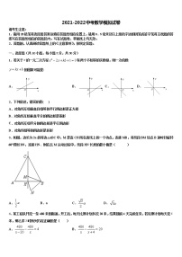 2021-2022学年河北省唐山市友谊中学中考数学模拟精编试卷含解析