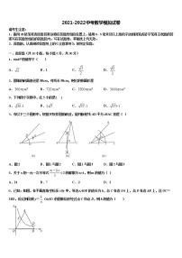 2021-2022学年河南省新乡市长垣市市级名校中考三模数学试题含解析