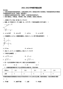 2021-2022学年湖北省荆州松滋市中考数学押题卷含解析