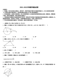 2021-2022学年黑龙江省齐齐哈尔市拜泉县中考适应性考试数学试题含解析