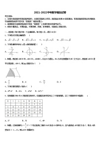 2021-2022学年黑龙江省黑河市重点中学中考数学考试模拟冲刺卷含解析