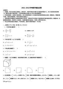 2021-2022学年黑龙江省黑河市三县重点达标名校中考一模数学试题含解析