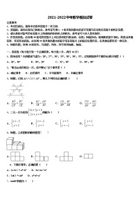 2021-2022学年湖南省江华瑶族自治县重点中学中考数学押题试卷含解析