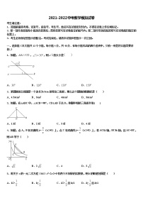 2021-2022学年吉林省前郭县市级名校中考押题数学预测卷含解析