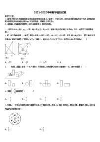 2021-2022学年江苏省春城中学中考数学押题试卷含解析