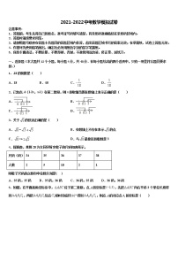 2021-2022学年江苏省南京师大二附中中考数学模试卷含解析
