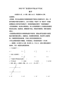 2022年广东省中考数学真题试卷（含详解）