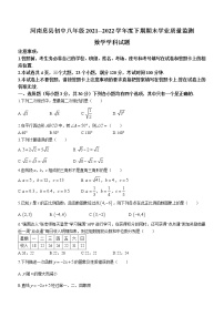 河南省信阳市息县2021-2022学年八年级下学期期末数学试题(word版含答案)