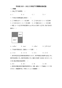 山东省临沂市平邑2021--2022八年级下学期期末测试题（含答案）