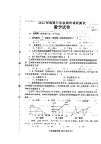 河南省南阳市镇平县2021-2022学年八年级下学期期末考试数学试卷（含答案）