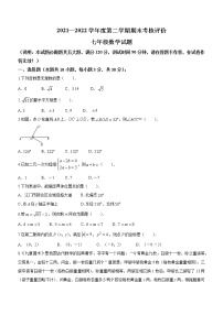 广东省江门市新会区2021-2022学年七年级下学期期末数学试题(word版含答案)