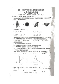 安徽省宿州市萧县2021-2022学年七年级下学期期末考试数学试题（含答案）