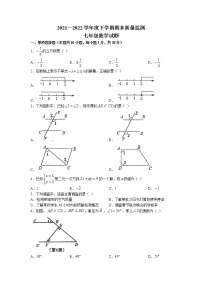 湖北省鄂州市2021-2022学年七年级下学期期末数学试题(无答案)