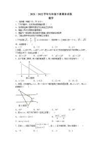 河南省郑州市2021-2022学年七年级下学期期末数学试题(含答案)