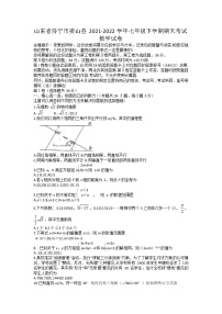 山东省济宁市梁山县2021-2022学年七年级下学期期末考试数学试卷（无答案）