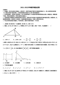 2021-2022学年内蒙古翁牛特旗中考数学考试模拟冲刺卷含解析