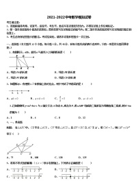 2021-2022学年南京市南师附中江宁分校中考适应性考试数学试题含解析