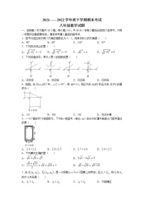 湖北省襄阳市枣阳市2021-2022学年八年级下学期期末数学试题（含答案）