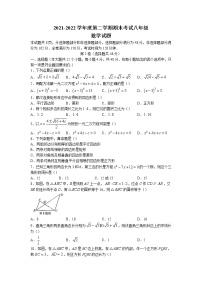 山东省济南市莱芜区2021-2022学年八年级下学期期末数学试题(无答案)