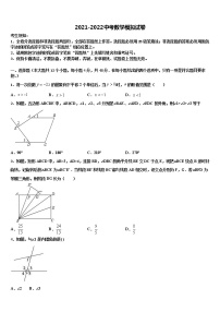 2021-2022学年江苏省徐州市名校中考数学押题卷含解析