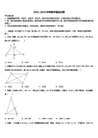 2021-2022学年辽宁省锦州黑山县市级名校中考冲刺卷数学试题含解析