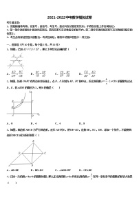 2021-2022学年辽宁省沈阳市和平区中考数学仿真试卷含解析