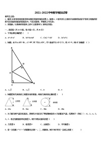 2021-2022学年四川省巴中市平昌县中考数学模拟预测试卷含解析