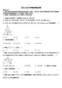 2021-2022学年四川省乐山市第七中学中考数学仿真试卷含解析