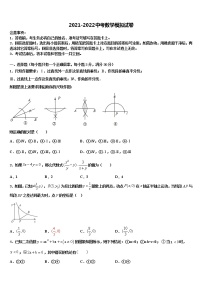 2021-2022学年新疆生产建设兵团第二中学中考适应性考试数学试题含解析