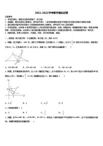 2021-2022学年四川省遂宁市安居育才中学中考数学最后冲刺模拟试卷含解析