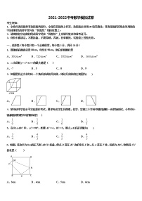 2021-2022学年新疆师范大附属中学中考数学最后冲刺浓缩精华卷含解析